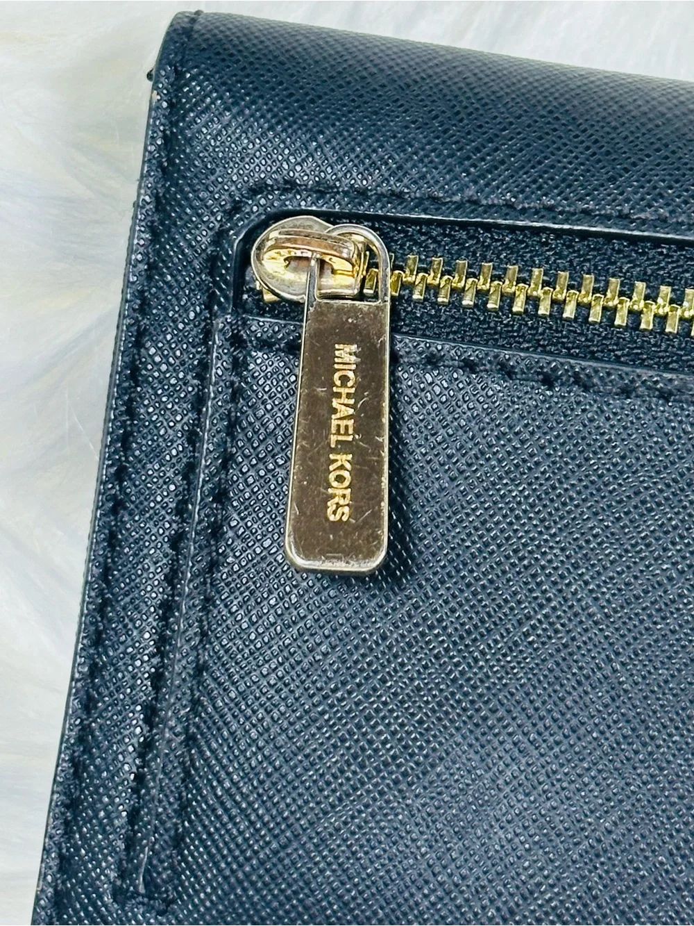 Michael Kors Jet Set Large Trifold Wallet Saffiano leather